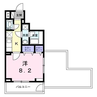 中宮町マンション(027390401)【5階】の間取り