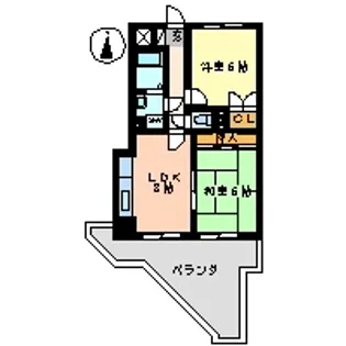 ディーベス23【5階】の間取り