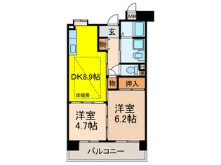 OPH北千里青山台3号棟【6階】の間取り