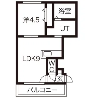 プルーフガーデン山の手【1階】の間取り