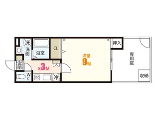 ビビエンタカワハラ【2階】の間取り