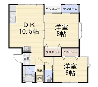 ファミーユK【2階】の間取り
