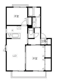 アルページュ A棟【2階】の間取り