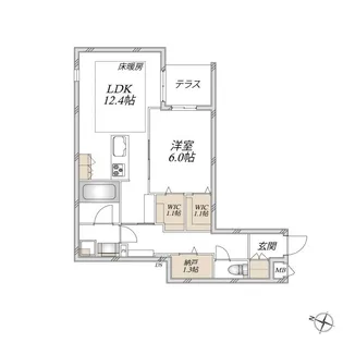 SUNMALL V【1階】の間取り