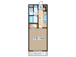 ハイブリツジマンション【3階】の間取り