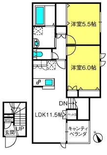 Maison de lapin【2階】の間取り