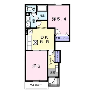 エポワールA【1階】の間取り