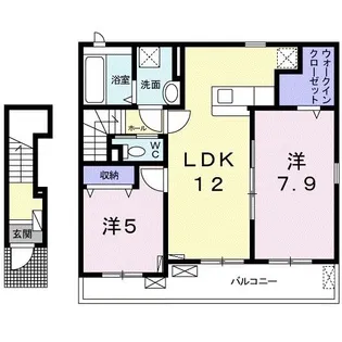 ニューポート堀町【2階】の間取り