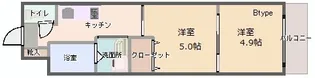 ヴィラほったII【3階】の間取り