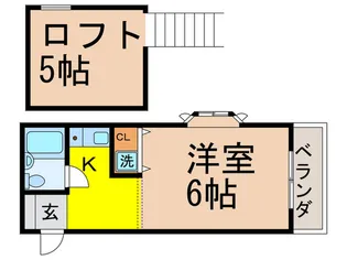 ハイツ夏栄【1階】の間取り