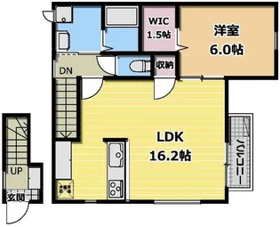 1st・ヒル 代々木上原【2階】の間取り