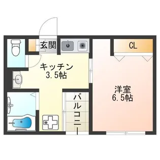 ハイステージ丸和【2階】の間取り