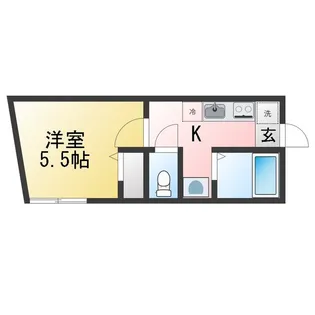 キャトルズ南矢名【1階】の間取り