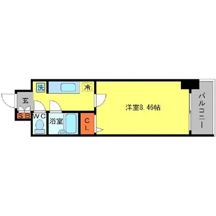 シェルクレール【5階】の間取り