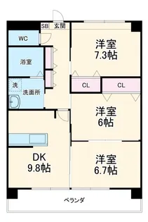 VILLA ARTISTIC【2階】の間取り