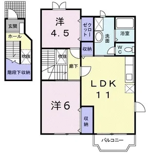フラワーガーデン3【2階】の間取り