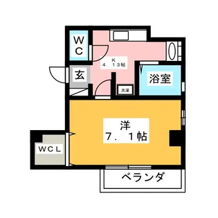 セラヴィ【1階】の間取り