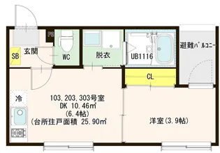 VILLA ASUKA【1階】の間取り