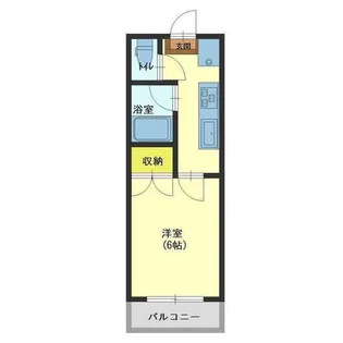 コーポ分田【2階】の間取り