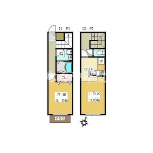 リラ石川台【2階】の間取り