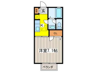 グランメール【1階】の間取り