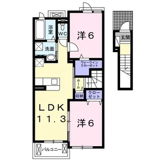 スバル【2階】の間取り