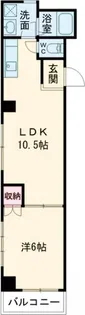 ベルコーポ早稲田【2階】の間取り