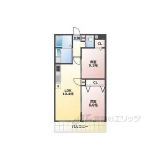 ALEGRIA郡山【1階】の間取り