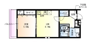 フジパレス和泉大宮駅南 2番館【1階】の間取り