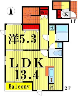 シャロン K【2階】の間取り