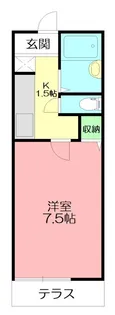 林山ハイツ【1階】の間取り