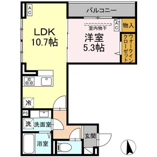 D Bless横濱岸根公園II【3階】の間取り