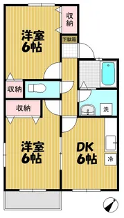 コーポセントポーリアII【2階】の間取り
