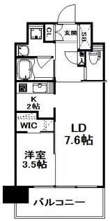 ALFACIO De Clave【14階】の間取り