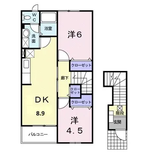 オードリー【2階】の間取り