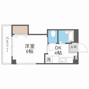 神屋ハイツ【5階】の間取り