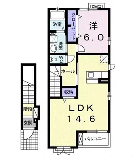 りんりんハウス とちの木【2階】の間取り