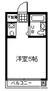 ハイツ・ルナ【1階】の間取り
