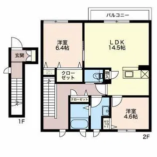 ソラーナA【1階】の間取り