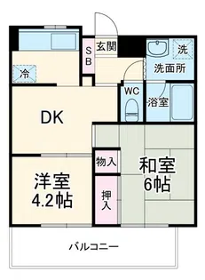 コスモ千葉中央マンション【11階】の間取り