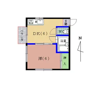 コーポHOT【2階】の間取り