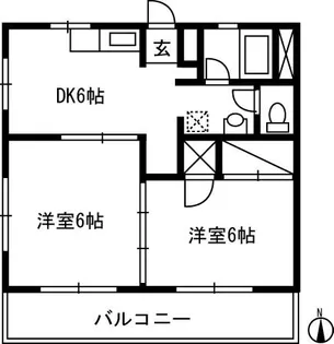 クレストアラマキ【2階】の間取り