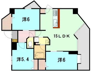 Grand Ocean III【6階】の間取り