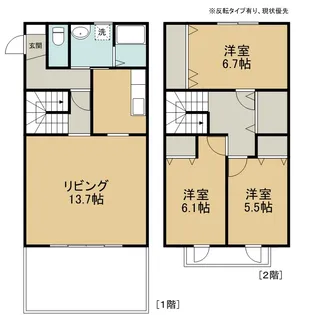 パーシモン上ノ橋の間取り