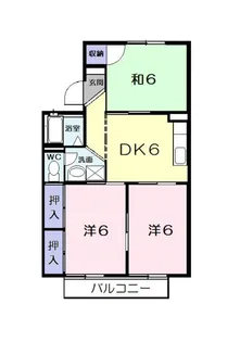 アブニール吉富 A【2階】の間取り