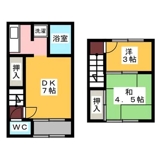 愛知県名古屋市港区小碓2【一戸建】の間取り