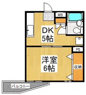 竹丘パークハイム【2階】の間取り