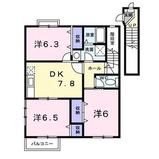 香川県高松市太田下町【アパート】の間取り