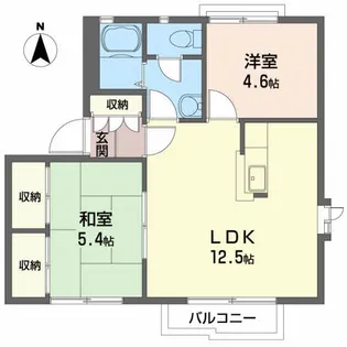 グリーンゲイブルス【2階】の間取り