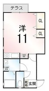 アムール伊興【1階】の間取り